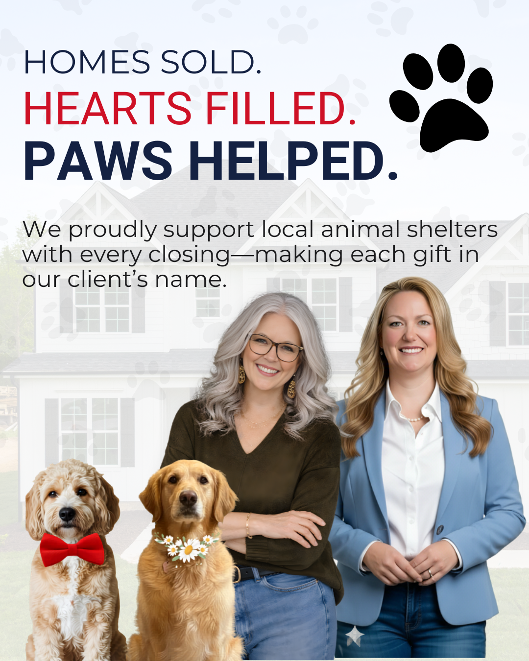 two dogs with two women in Oxford MS